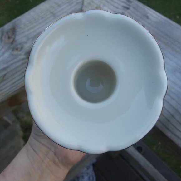 Lenox Winter Greetings Cardinal theme pierced taper candle holder - Picture 15 of 16